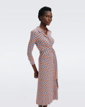 Load image into Gallery viewer, DVF	SANA TWO DRESS  FLEURGEO CORAL REEF