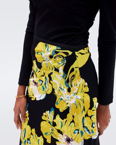 DVF	WHITLEY SKIRT PAINTED BLOSSOM GT COUCH