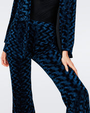 Load image into Gallery viewer, RUTHETTE VELVET PANTS IN CIRCLES OCEAN BLUE