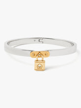 Load image into Gallery viewer, LOCK AND SPADE CHARM BANGLE