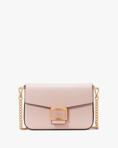 KATY TEXTURED LEATHER FLAP CHAIN CROSSBODY