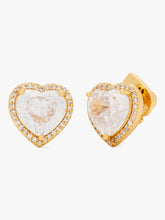 Load image into Gallery viewer, MY LOVE PAVE HEART STUDS