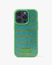Load image into Gallery viewer, SEASIDE STRIPED SEQUIN IPHONE 14 PRO CASE