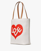 Load image into Gallery viewer, ALEXANDER GIRARD X KATE SPADE NEW YORK HEART EMBOSSED WAVERLY TOTE