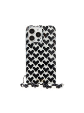 Load image into Gallery viewer, MODERNIST HEARTS IPHONE 14 PRO MAX CASE WITH WRISTLET