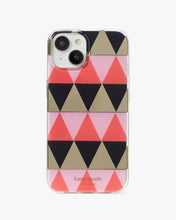 Load image into Gallery viewer, TRIANGLES MIRROR PRINTED IPHONE 14 CASE