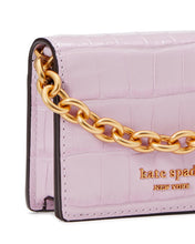 Load image into Gallery viewer, MORGAN CROCO-EMBOSSED CHAIN CARD CASE