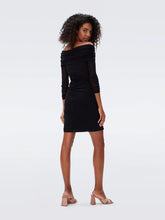 Load image into Gallery viewer, DVF	GANESA MINI DRESS  BLACK