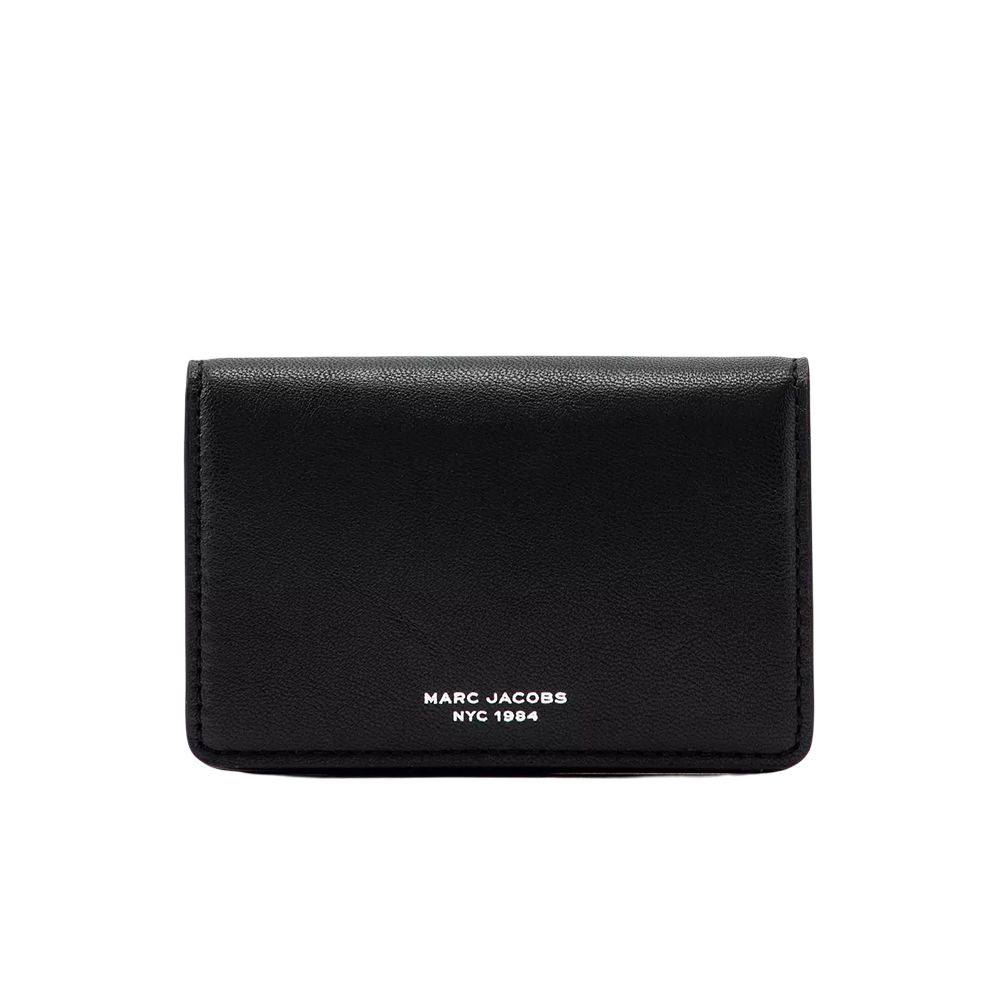 Business card holder with flap in smooth leather, Saint Laurent