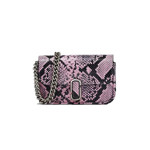 THE SNAKE-EMBOSSED J MARC MINI SHOULDER BAG