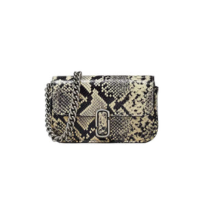 THE SNAKE-EMBOSSED J MARC MINI SHOULDER BAG