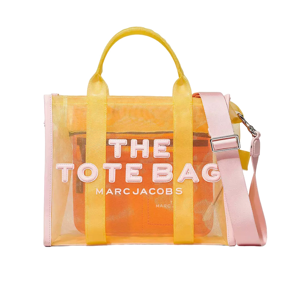 THE COLORBLOCK MESH MEDIUM TOTE BAG