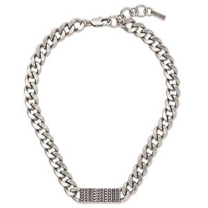 THE BARCODE MONOGRAM ID CHAIN NECKLACE