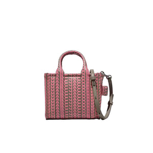 THE MONOGRAM LEATHER MICRO TOTE H052L03FA22296 TAUPE/PINK