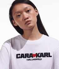 Load image into Gallery viewer, CARA LOVES KARL WOMEN T-SHIRT