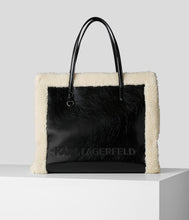Load image into Gallery viewer, K/SKUARE FAUX-SHEARLING TOTE