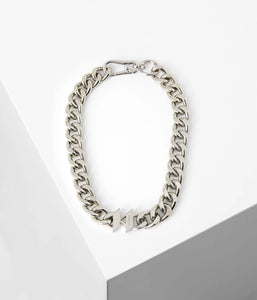 KL MONOGRAM CHUNKY CHAIN NECKLACE