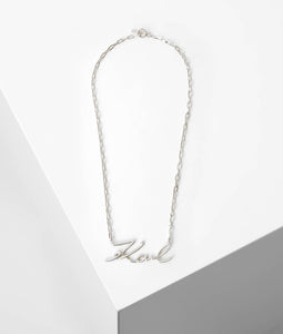 K/SIGNATURE SILVER NECKLACE