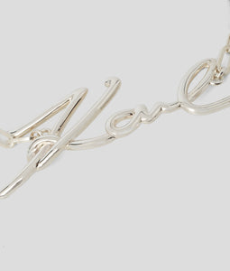 K/SIGNATURE SILVER BRACELET