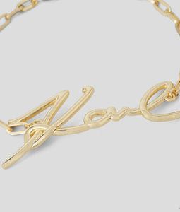 K/SIGNATURE GOLD BRACELET