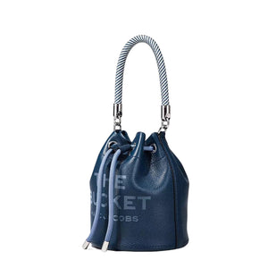 THE LEATHER BUCKET BAG H652L01PF22426 BLUE SEA