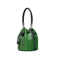 Load image into Gallery viewer, THE MONOGRAM LEATHER MICRO BUCKET BAG