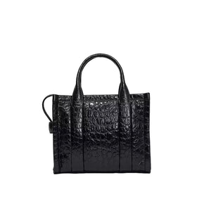 THE CROC-EMBOSSED SMALL TOTE BAG