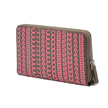 Load image into Gallery viewer, THE MONOGRAM LEATHER CONTINENTAL WRISTLET WALLET S151L03FA22296 TAUPE/PINK