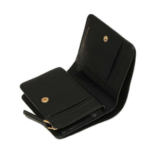 Load image into Gallery viewer, THE BRANDED SAFFIANO SLGS MINI COMPACT WALLET M0015163001 BLACK