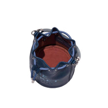 Load image into Gallery viewer, THE LEATHER BUCKET BAG H652L01PF22426 BLUE SEA
