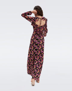 DVF SEAN DRESS ASTRANTIA MED BLACK