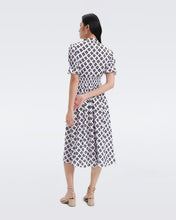 Load image into Gallery viewer, DVF ERICA DRESS PAINTED CUBE LG ORCHID