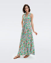 Load image into Gallery viewer, DVF ACE DRESS VINTAGE FLORAL IVORY