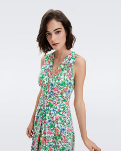 DVF ACE DRESS VINTAGE FLORAL IVORY