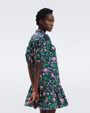 Load image into Gallery viewer, DVF AGAR DRESS VINTAGE FLORAL PERFECT NAVY