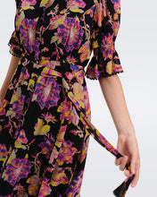 Load image into Gallery viewer, DVF PEACH DRESS ASTRANTIA LG BLACK