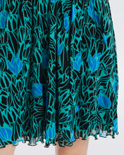 Load image into Gallery viewer, DVF BRENDA DRESS TULIPS GODDESS TURQUOISE