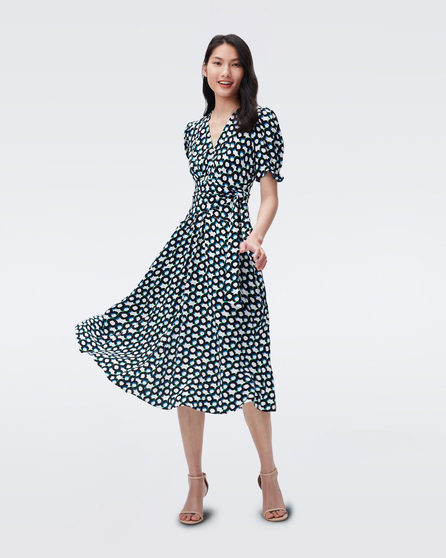 DVF SAMMIE MIDI WRAP DRESS