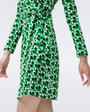 Load image into Gallery viewer, DVF NEW JEANNE TWO DRESS SHIFTED WINGS GREEN