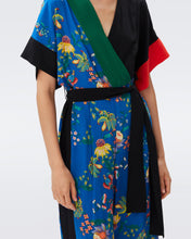 Load image into Gallery viewer, DVF RINNA JUMPSUIT SUMMER BOUQUETS INDIGO