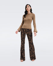 Load image into Gallery viewer, DVF BROOKLYN PANTS BUTTERFLY WING BROWN