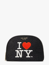 Load image into Gallery viewer, I HEART NY X KATE SPADE NEW YORK LARGE DOME COSMETIC CASE