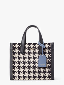 MANHATTAN HOUNDSTOOTH CHENILLE SMALL TOTE