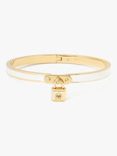 Load image into Gallery viewer, LOCK AND SPADE CHARM BANGLE