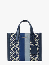 Load image into Gallery viewer, SPADE FLOWER JACQUARD STRIPE MANHATTAN SMALL TOTE