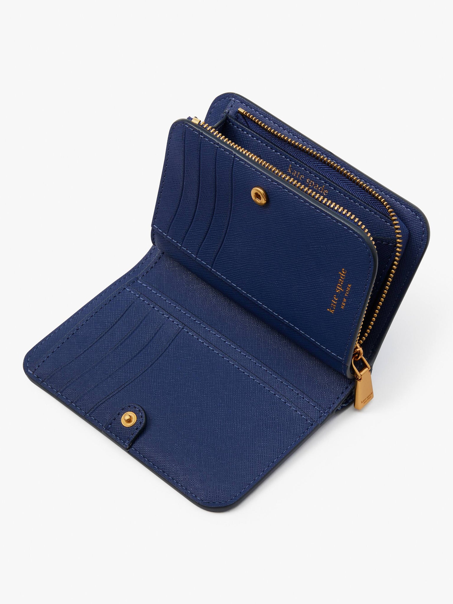 Spade Flower Monogram Coated Canvas Zip Around Continental Wallet