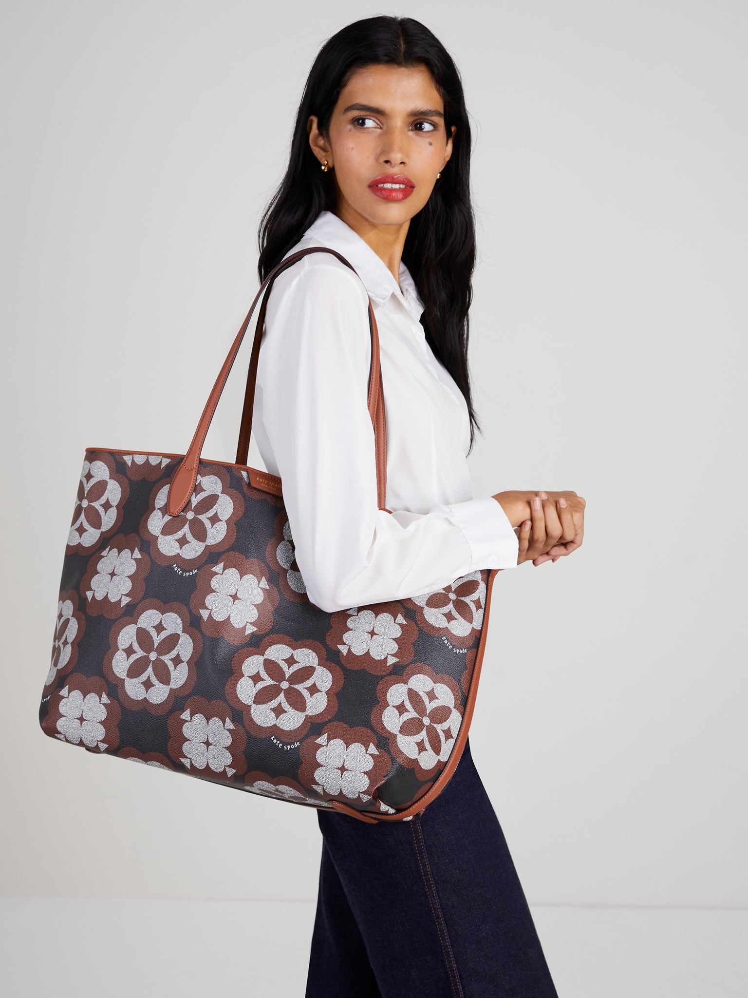Kate Spade New York floral handbag Never used, like... - Depop