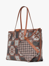 Load image into Gallery viewer, SPADE FLOWER MONOGRAM COATED CANVAS SUTTON LARGE TOTE
