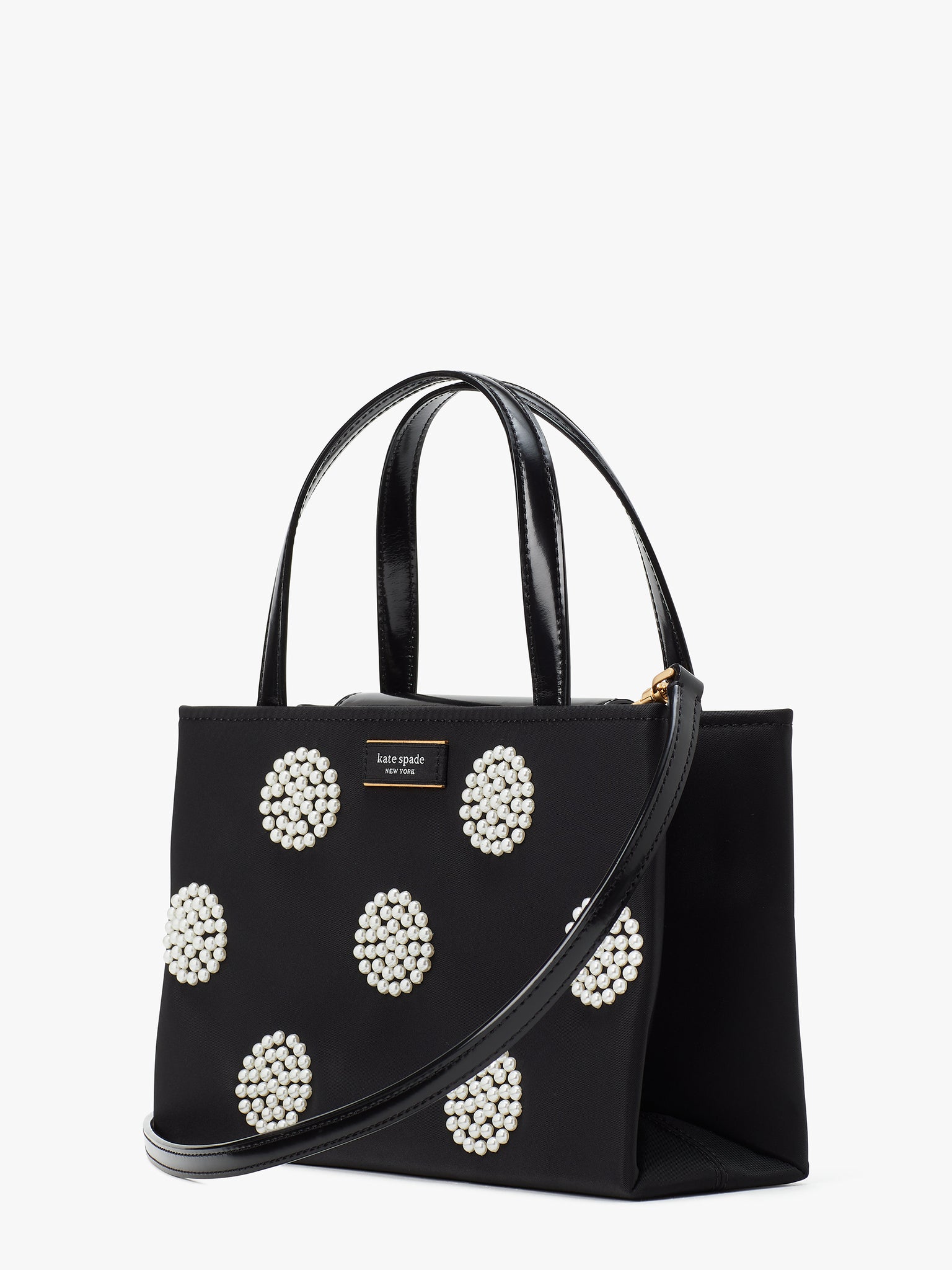 Kate Spade New York Small Sam Icon Leather Tote Bag Black
