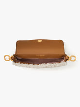Load image into Gallery viewer, MORGAN SHEARLING AND PEBBLED LEATHER DOUBLE UP CROSSBODY